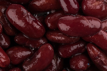 Red kidney beans close up