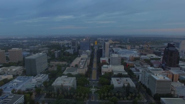 Aerial California Sacramento September 2016 4K