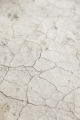 Dry soil by a drought