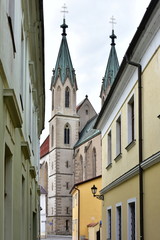 Fototapeta na wymiar church of Saint Maurice,Kromeriz world heritage site, Czech republic
