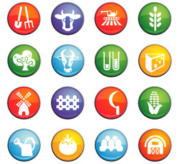 Fototapeta premium agriculture icon set