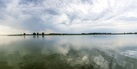 panorama of backwater on the island of Usedom, Germany