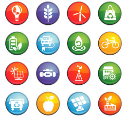 alternative energy icon set