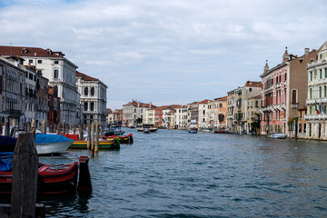 Obraz na płótnie Canvas View of the Ganal Grande (Grand Canal) in Venice, Italy