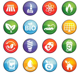 alternative energy icon set