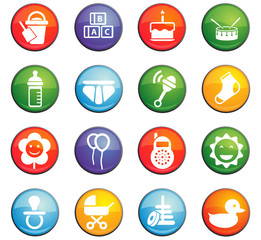 baby icon set