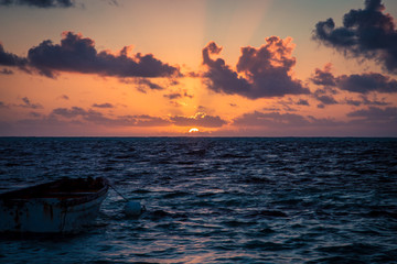 sunrise on Caribbean Sea
