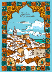 vector illustration Lisbon