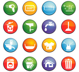 cleaning icon set