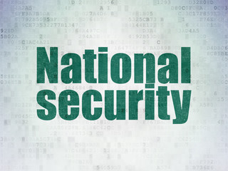 Fototapeta na wymiar Privacy concept: National Security on Digital Data Paper background