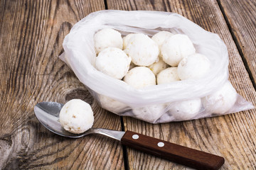 Frozen potato balls