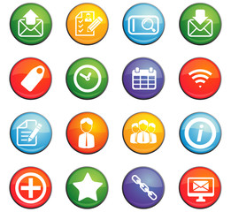 communication icon set