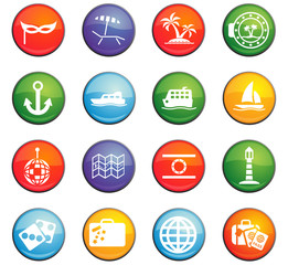 cruise icon set