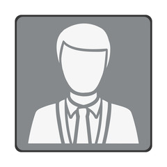 emblem man customer icon, vector illustraction design image