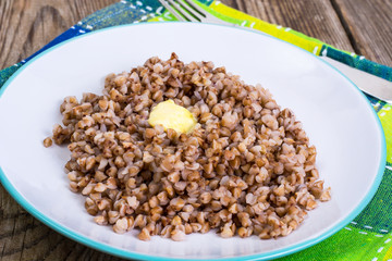 Buckwheat porridge with butter