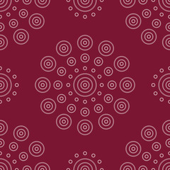 Fototapeta premium EPS10 file. Seamless floral geometric pattern. Vintage background.