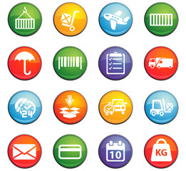 Fototapeta premium delivery service icon set