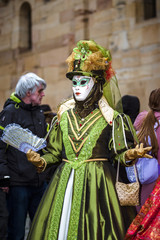 Fototapeta na wymiar Rosheim, France: Venetian Carnival Mask