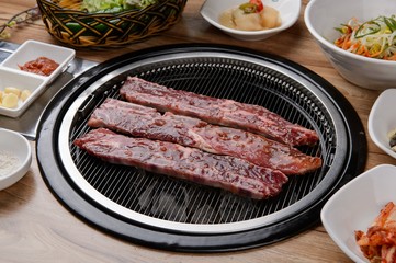 korean-style braised short rips. LA galbi.