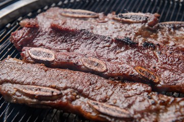 korean-style braised short rips. LA galbi.