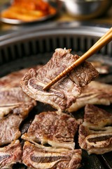 korean-style braised short rips. LA galbi.