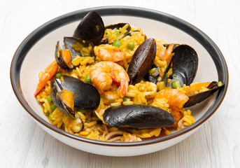 paella with seafood