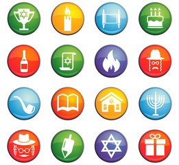 hannukah icon set