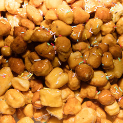 Close up of  struffoli