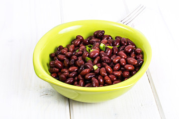 Vegetarian dish of red bean protein