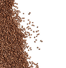 Coffee beans isolated on white background