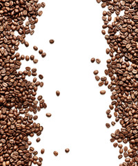 Frame of coffee beans