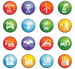 Fototapeta premium industry icon set