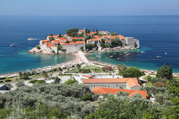 Obraz premium Sveti Stefan island in Montenegro