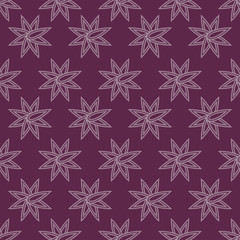 EPS10 file. Seamless floral geometric pattern. Vintage background.