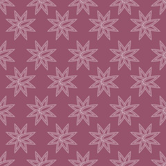 EPS10 file. Seamless floral geometric pattern. Vintage background.