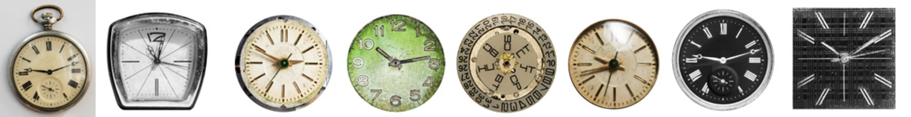set of old clock