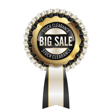 Sale Badge. Luxury Sale Badges.  Premium Sales Tag. Stock clearance, Big Sale.