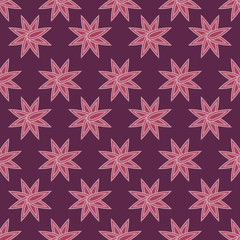EPS10 file. Seamless floral geometric pattern. Vintage background.