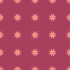 EPS10 file. Seamless floral geometric pattern. Vintage background.