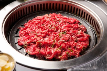 grilled bulgogi. This beef is Korean traditional cuisine.