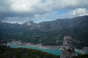 View of the Lake from the top og Guadalest .