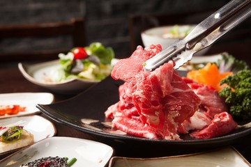 gwangyang bulgogi. This beef is Korean traditional cuisine.