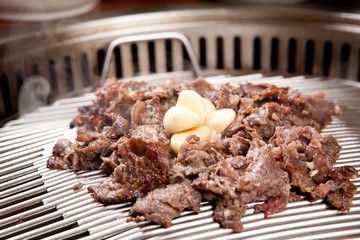grilled bulgogi. This beef is Korean traditional cuisine.