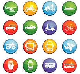 transport icon set