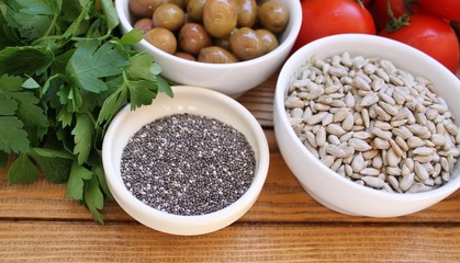The seeds of chia plants, useful product