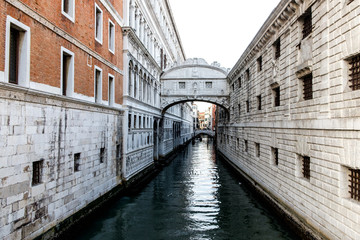 Fototapeta na wymiar Bridge of Sighs (Ponte dei Sospiri) in Venice, Italy