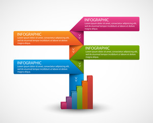 Abstract options infographics template. Infographics for business presentations or information banner.