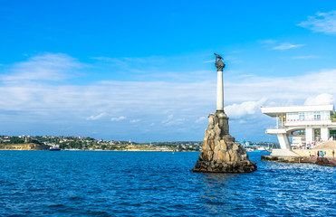 Monument to the Scuttled Ships in Sevastopol in Russia