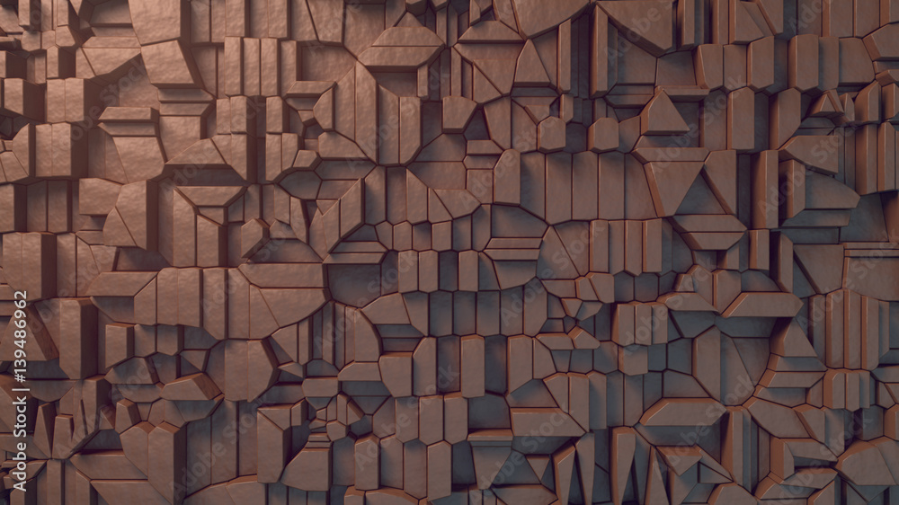 Aufkleber Abstract clay surface pattern. 3d rendering