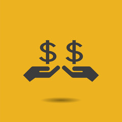 Money, finance, payments, investment and business icon vector.